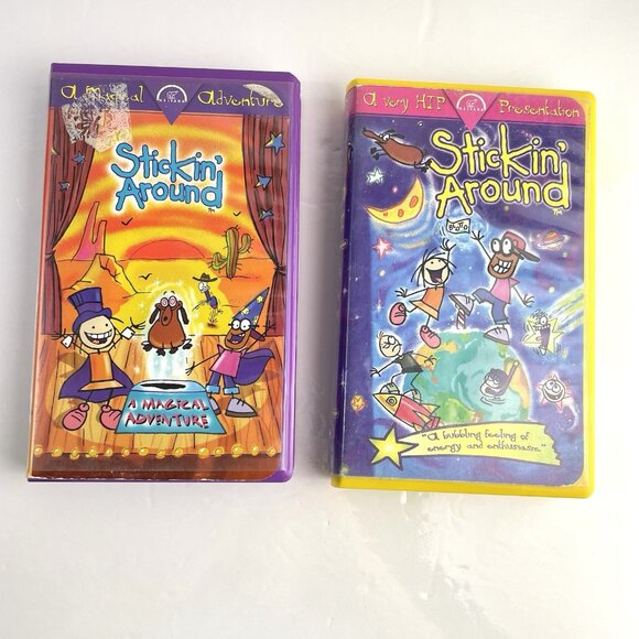 Stickin' Around VHS A Magical Adventure & Bubbling Feeling Canada Nelvana Family - Picture 1 of 13